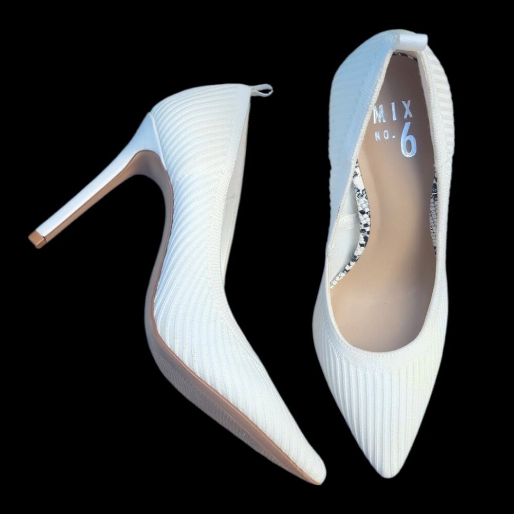 Mix No. 6 White Pump Heels